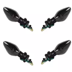 Kit 4 Pisca Seta Mini Titan 125 150 160 Bros Cb 300 Twister 250 Fumê 2014 2015 2016 2017 2018 2019 2020 2021 2022 Escurecido Piscas Setas - loja online