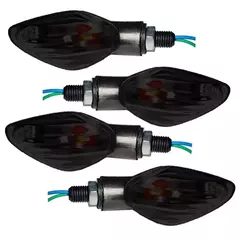 Kit 4 Pisca Seta Mini Titan 125 150 160 Bros Cb 300 Twister 250 Fumê 2014 2015 2016 2017 2018 2019 2020 2021 2022 Escurecido Piscas Setas