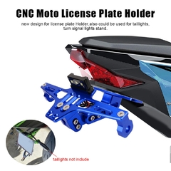Kit de eliminação do pára-choque do eliminador do pára-choque traseiro do suporte da placa de licença de alumínio encerado da cauda traseira do carro na internet