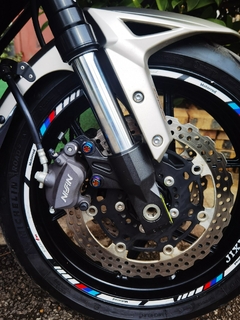 Motocicleta cárter motor parafusos conjunto, aço inoxidável, azul, porca dour - loja online
