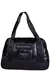 Bolso Agarrate Catalina Ac12 Cuero Ecológico Negro.