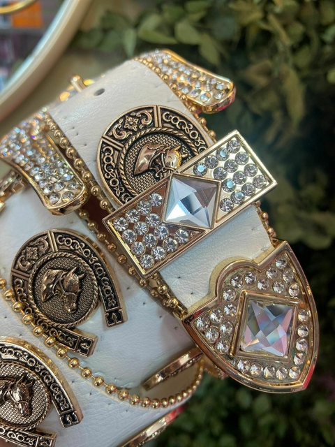 Cinto country branco