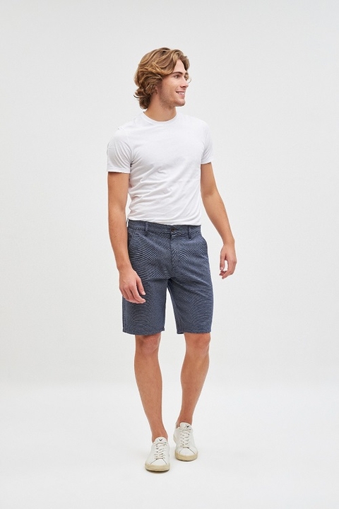 BERMUDA LINHO MASCULINA SPORT FINO BOLSO FACA - YOUNG STYLE