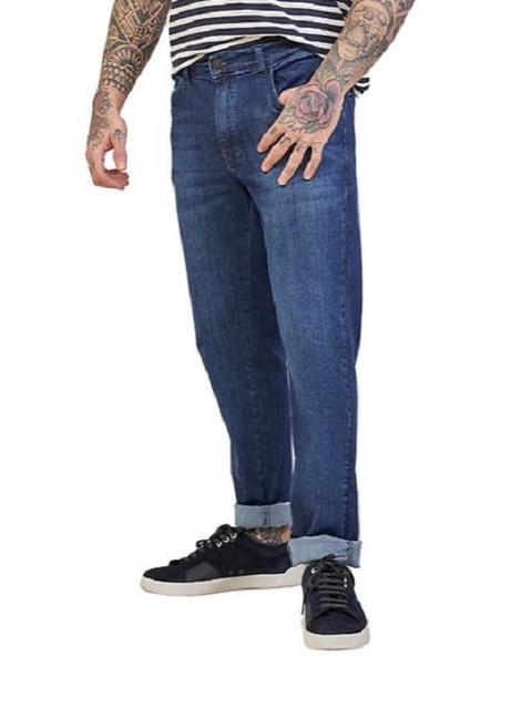 CALÇA JEANS MASCULINA COM LYCRA SEMI SKINNY - YOUNG STYLE