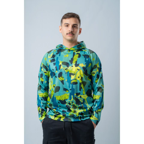 REMERA MASTERGUIL GAMMA CAMMO NEON