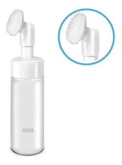 Frasco Pump Espumador Com Escova De Silicone Para Limpeza Facial Skin Care 150ml na internet