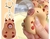 Chaveiro Capivara Silicone Bolinha de Espirro