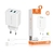 CARREGADOR TURBO 2 USB 4.8A COM CABO USB C V8 1 METRO - H'MASTON - loja online