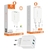 Imagem do CARREGADOR TURBO 2 USB 4.8A COM CABO USB C V8 1 METRO - H'MASTON