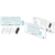 KIT MINI TECLADO MOUSE COM CABO USB COLORIDO