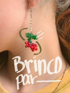 Kit - brincos e anel de cereja - comprar online