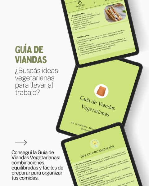 Guía de Viandas Vegetarianas - comprar online