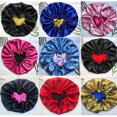 Touca de cetim Dupla - Cores sortidas