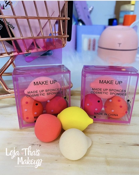 KIT 3 MINI ESPONJAS - MAKE UP