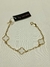 pulseira trevo branco