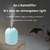 Mini Umidificador de ar ultra-sônico branco, Luz romântica, USB, Difusor de ó - Loja RAS