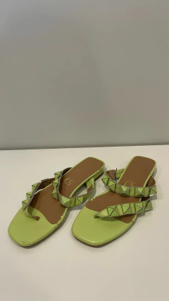 Rasteirinha verde Carmen Steffens (Tam 36)