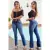 Calça Wide Leg Jeans Pantalona Destroyed Rasgado Lançamento 2022 na internet