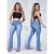 Calça Wide Leg Jeans Pantalona Destroyed Rasgado Lançamento 2022