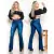 Calça Wide Leg Jeans Pantalona Destroyed Rasgado Lançamento 2022 - comprar online