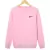 Moletom Feminino Rosa Careca Sem Goro Estampado - comprar online