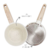Cacerola Induccion Antiadherente 16 Cm Granito Crema Carol - Tienda Lyon