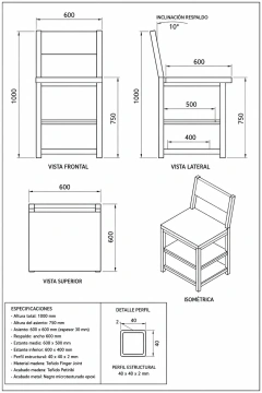 Silla Industrial de trabajo multiuso Brunella en internet