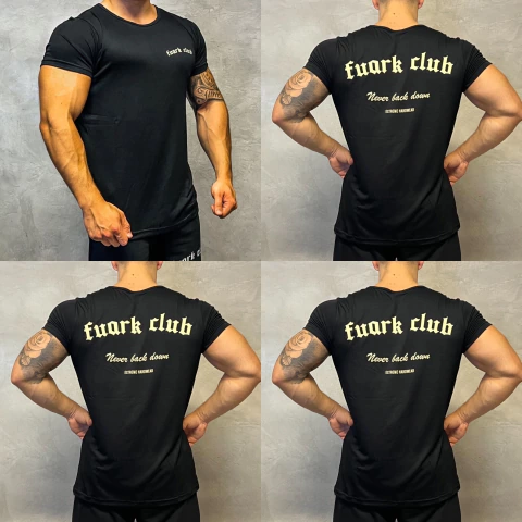 Remera Oversize Performance Gothic Black