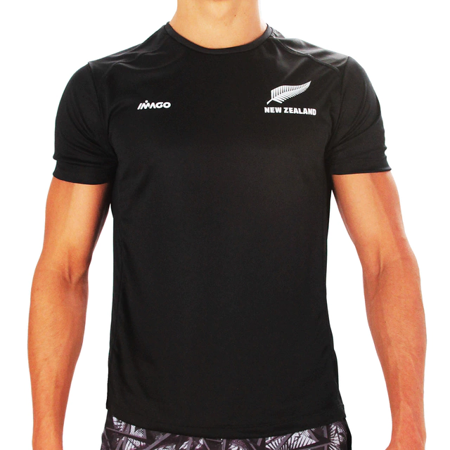 Remera Microfibra All Blacks Negra