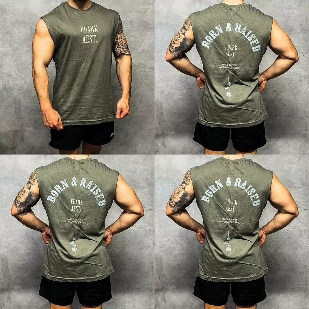 Musculosa Rustic Bloom Green