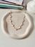Choker Van Cleef Dourado e Branco