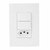 LUNARE INTERRUPTOR DUPLO + TOMADA 2P + T 10A