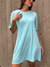 Vestido T-shirt liso azul Candy na internet