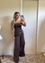 Calça pantalona Marrom - comprar online