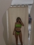 Bikini Modelo RETRO LESS VERDE VENENO CON NEGRO - comprar online