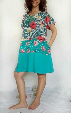 Vestido Habana combinado - Las Buendía