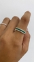 Anel cravejado verde