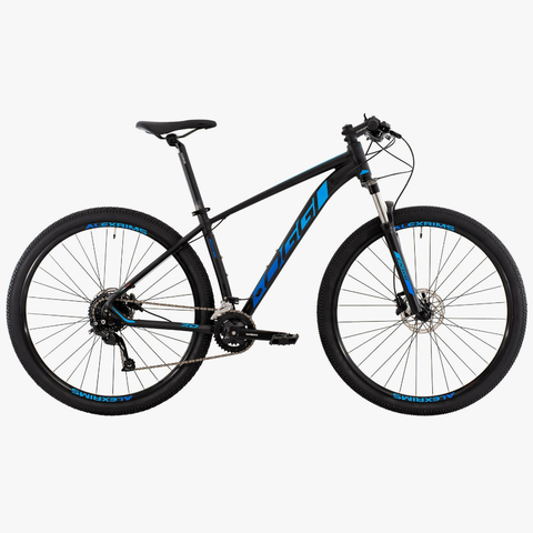 Bicicleta Oggi Big Wheel 7.0 - Alivio (Preto/Azul)