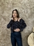 Conjunto De Casaquinho e Cropped Em Malha Tweed