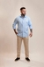 CAMISA SLIM FIT- AZUL CLARO- FORUM - loja online
