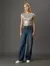 CALCA JEANS WIDE LEG 5 POCKETS MARINHO - ENNE Boutique