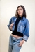 Jaqueta jeans cropped collab Forum Adidas