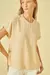 Blusa mix tinturada bege Cori - comprar online