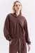 Blusa m/l Capuz Hood Mood - Chocolate - comprar online