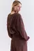 Blusa m/l Capuz Hood Mood - Chocolate na internet