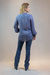 CAMISA BABADOS TEODORA AZUL DA VINCI-LAFORT - loja online