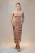 VESTIDO LASER LEONA BEGE GALLERIA- LAFORT - comprar online