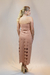VESTIDO LASER LEONA BEGE GALLERIA- LAFORT - loja online