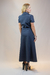 Imagem do VESTIDO MIDI HORTENSIA AZUL PROFUNDO- LAFORT