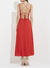 Vestido Midi Com Amarração Nas Costas Forum na internet